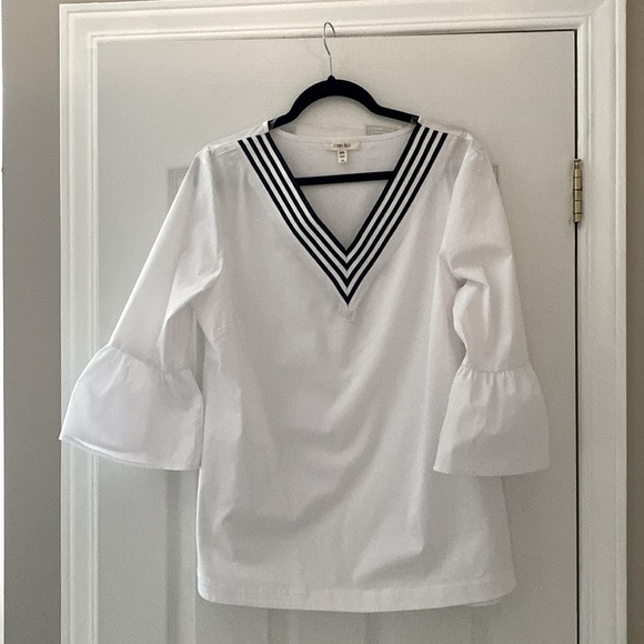 Como Blu Nautical Inspired Shirt. - Picture 1 of 3